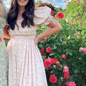 Antonio Melani x Born on Fifth puff sleeve dress